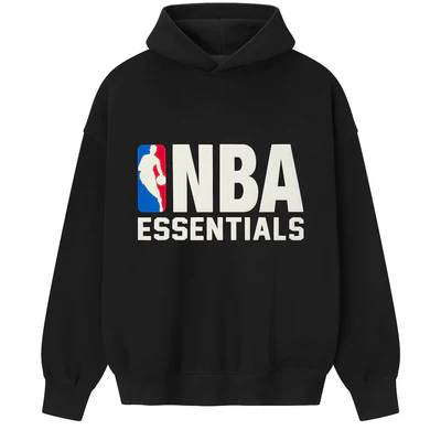 Fear Of God Essentials Pullover Hoodie NBA Black - View 1