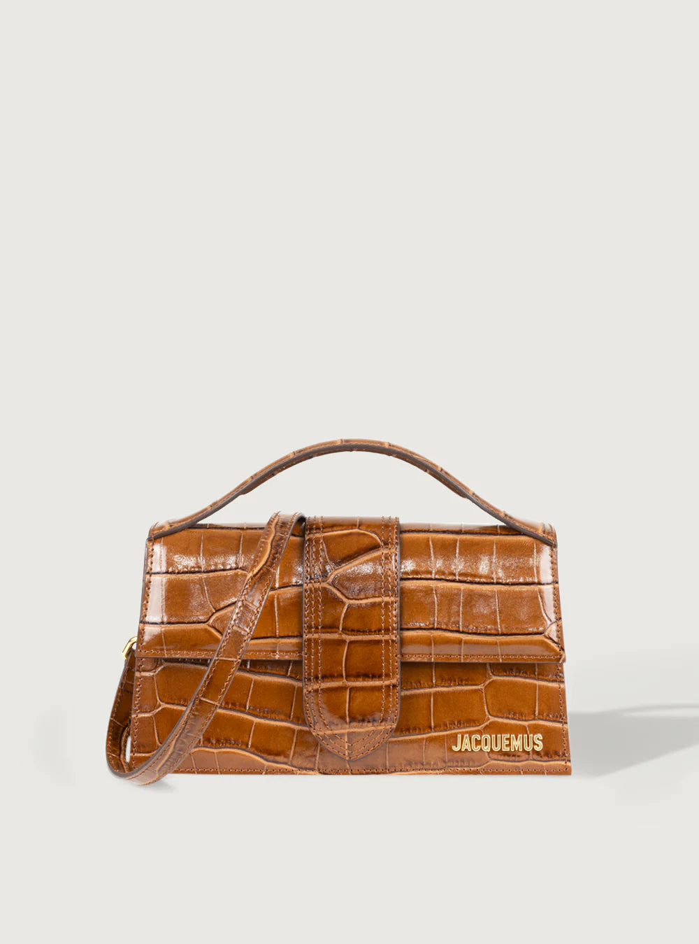 Jacquemus Le Grand Bambino Crocodile Lucid Light Brown - View 1