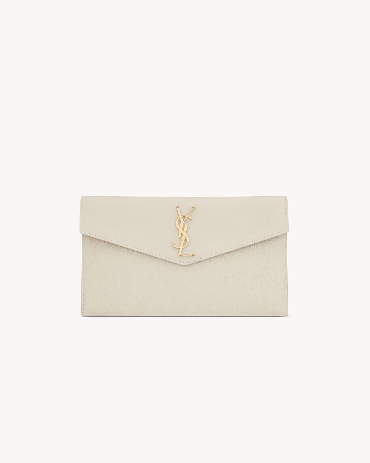 Saint Laurent Pochette Uptown Grain de Poudre Embossed Leather - View 1