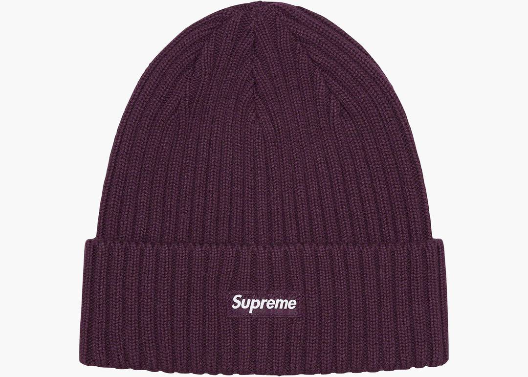 SUPREME OVERDYED BEANIE (SS23) EGGPLANT - View 1