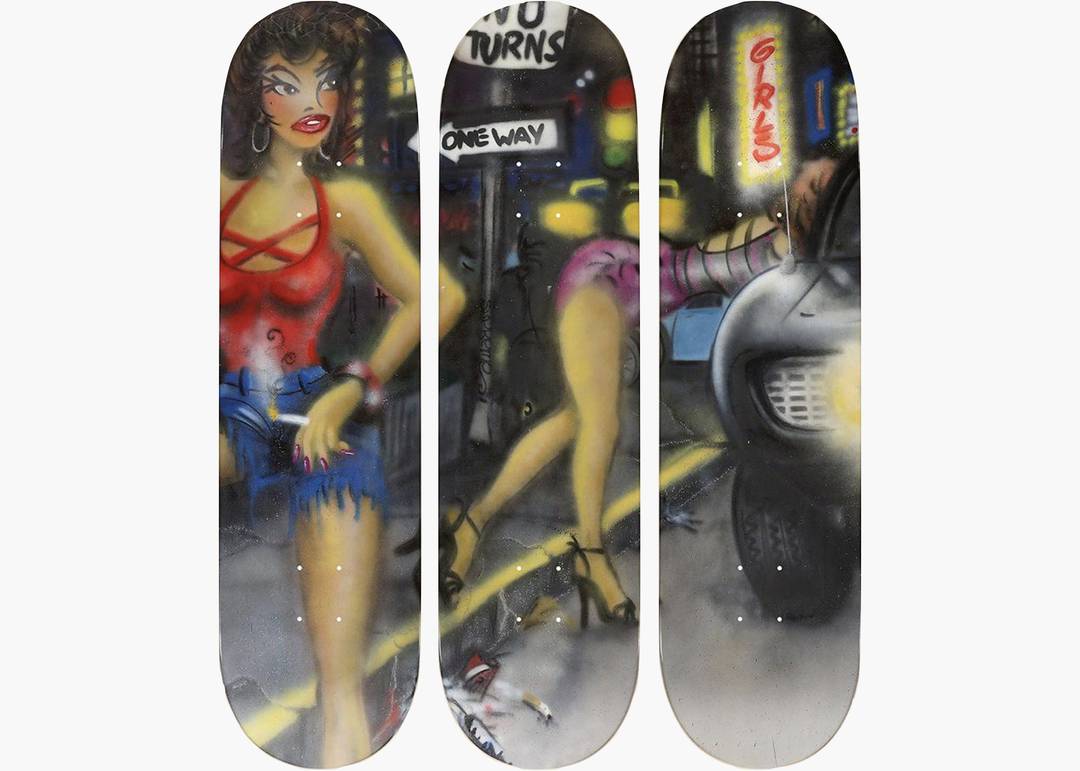 SUPREME LADY PINK SKATEBOARD DECK SET - View 1