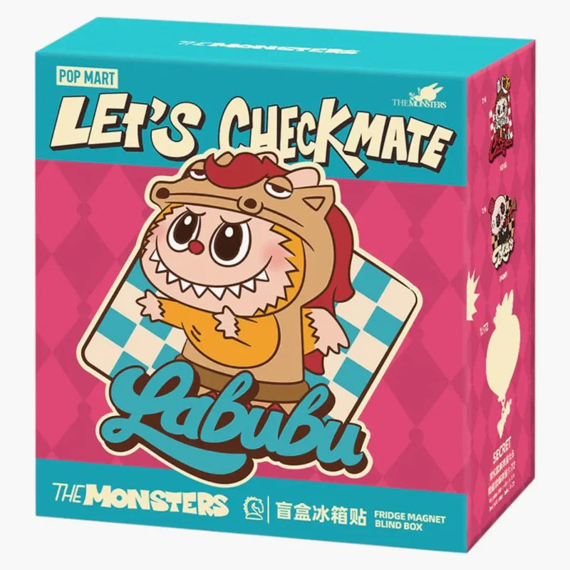 POP MART THE MONSTERS LABUBU LET'S CHECKMATE SERIES FRIDGE MAGNET SINGLE BLIND BOX - View 1
