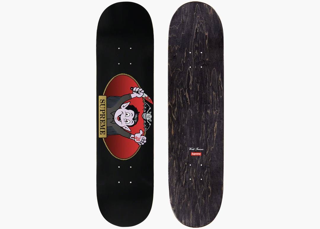 SUPREME VAMPIRE BOY SKATEBOARD BLACK - View 1