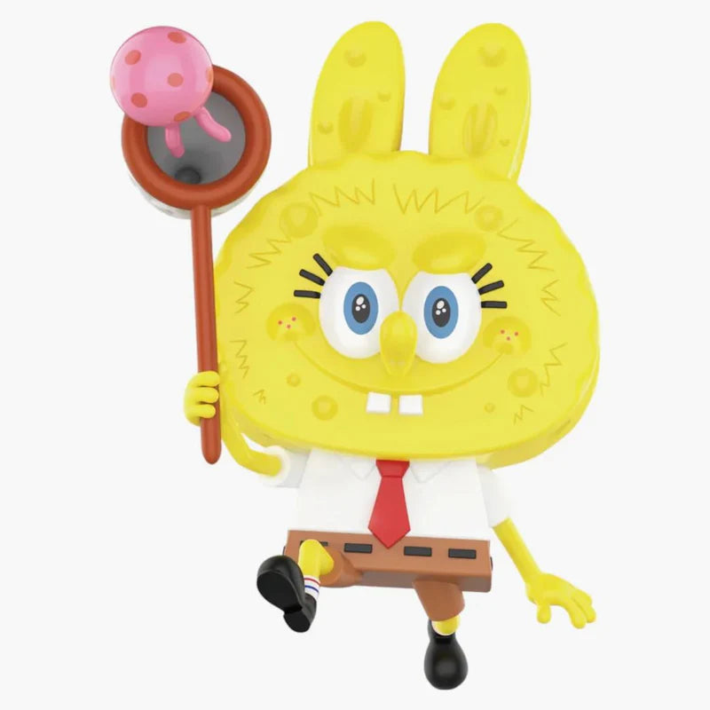 POP MART LABUBU THE MONSTERS SPONGEBOB SERIES JELLYFISH CATCHER FIGURE - View 1