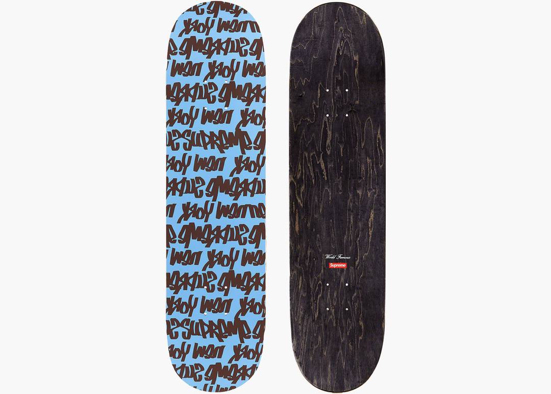 SUPREME FAT TIP SKATEBOARD DECK LIGHT BLUE - View 1