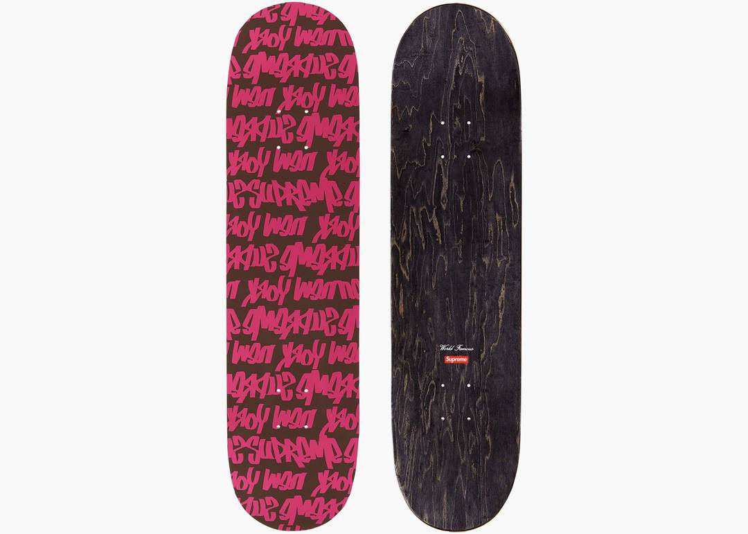 SUPREME FAT TIP SKATEBOARD DECK PINK - View 1