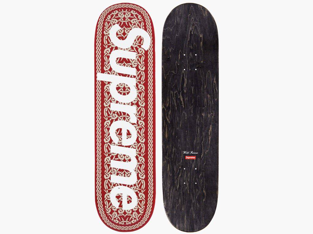 SUPREME CELTIC KNOT SKATEBOARD DECK RED - View 1