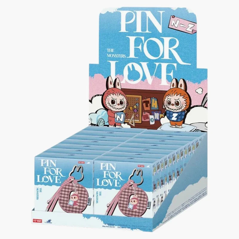 POP MART LABUBU THE MONSTERS PIN FOR LOVE SERIES LETTER PENDANT (N-Z) SEALED CASE (14 BLIND BOX) - View 1