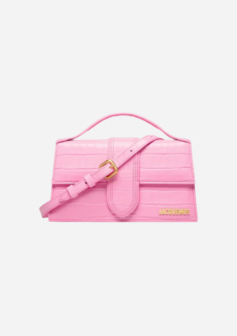 Jacquemus Le Grand Bambino Crocodile Pink - View 1
