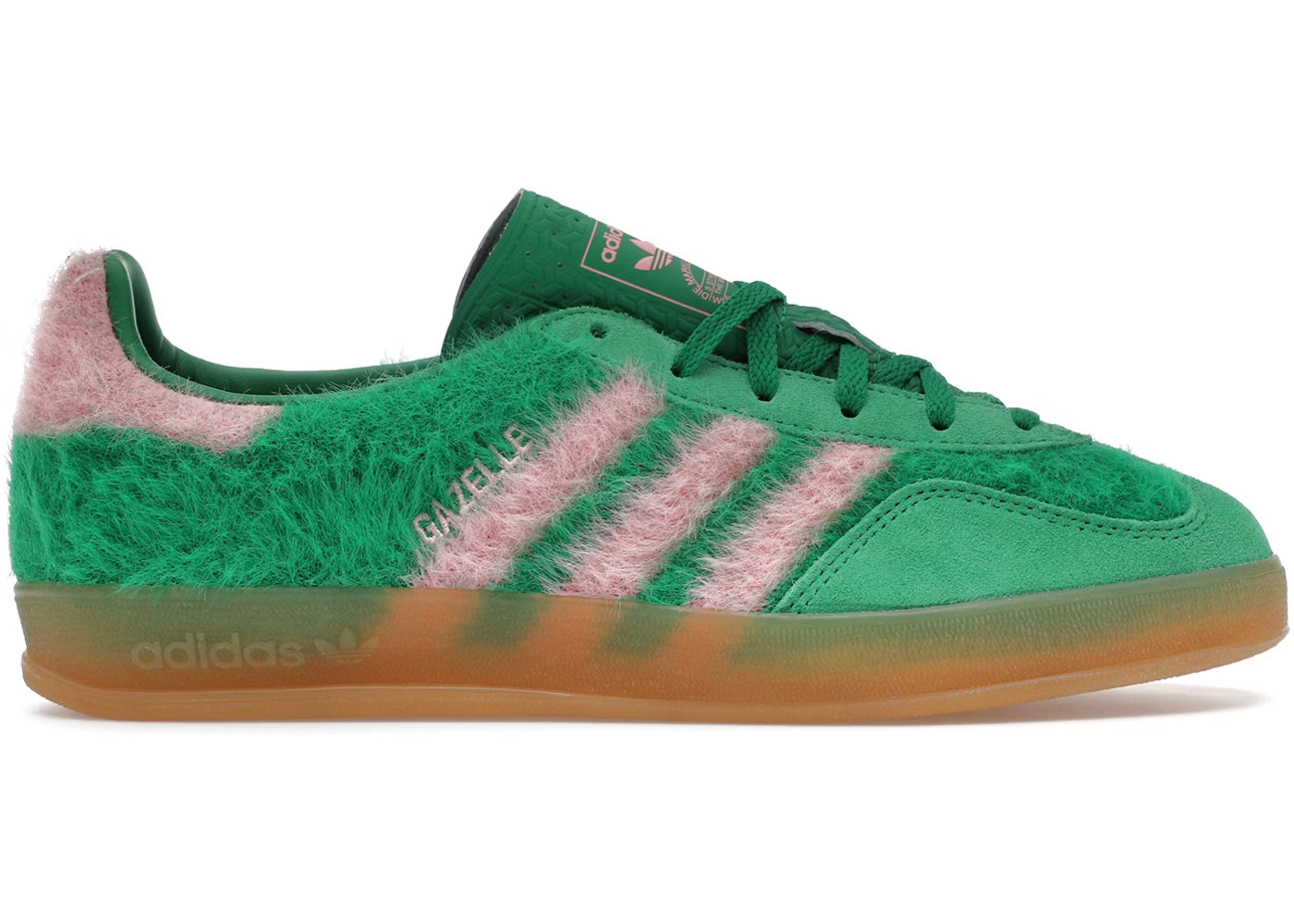Adidas Gazelle Indoor Green Glow Pink - View 1