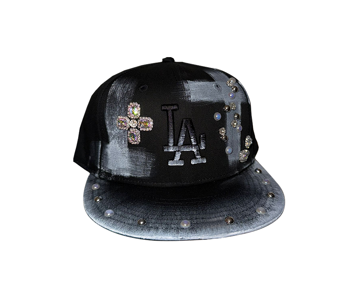 New Era 1/1 Custom 9Fifty LA Dodgers Satin Lined black - View 1