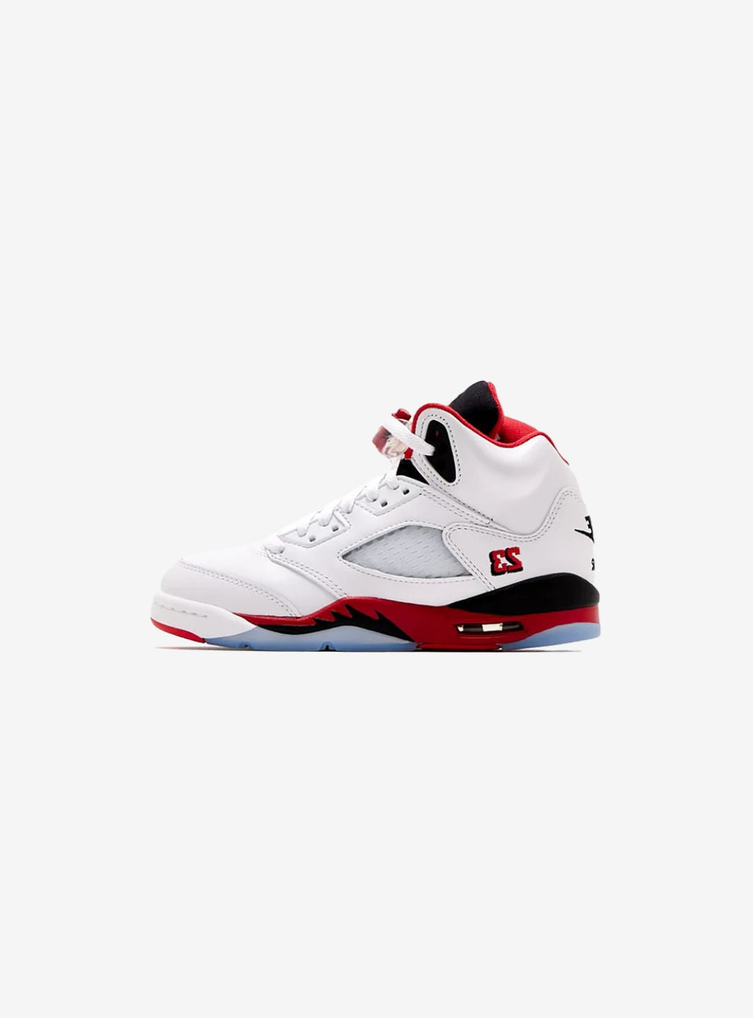AIR JORDAN 5 RETRO FIRE RED BLACK TONGUE (2025) (GS) - View 1