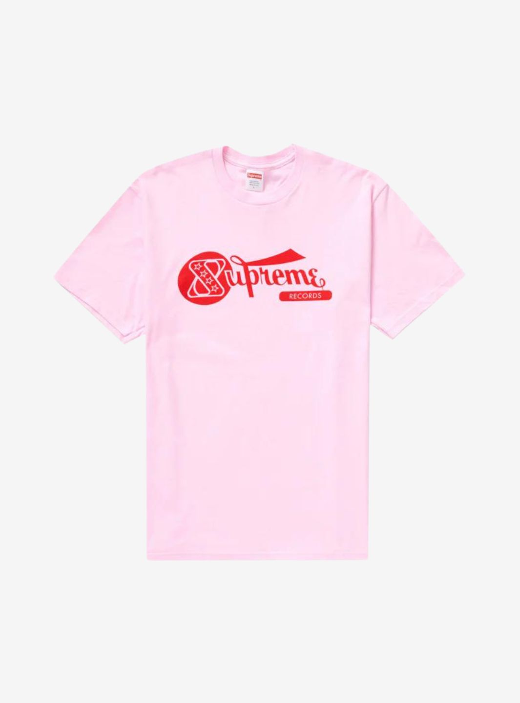 SUPREME RECORDS T-SHIRT LIGHT PINK - View 1
