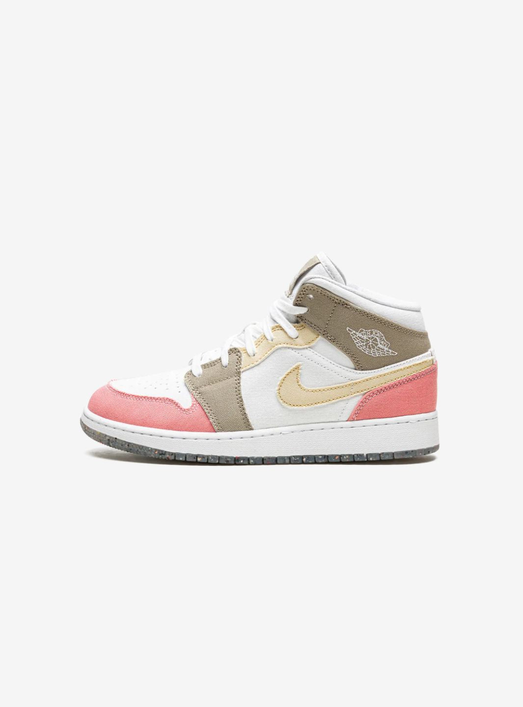 AIR JORDAN 1 MID SE PASTEL VIVID GREEN GRIND (GS) - View 1