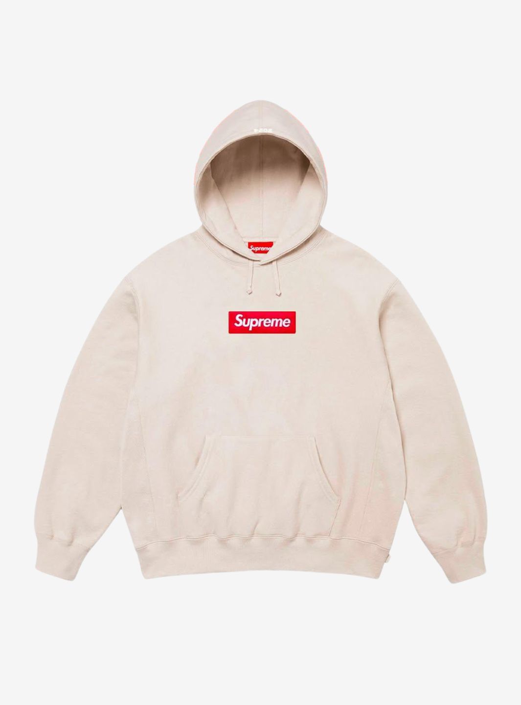 SUPREME BOX LOGO HOODED SWEATSHIRT STONE (FW24) - View 1