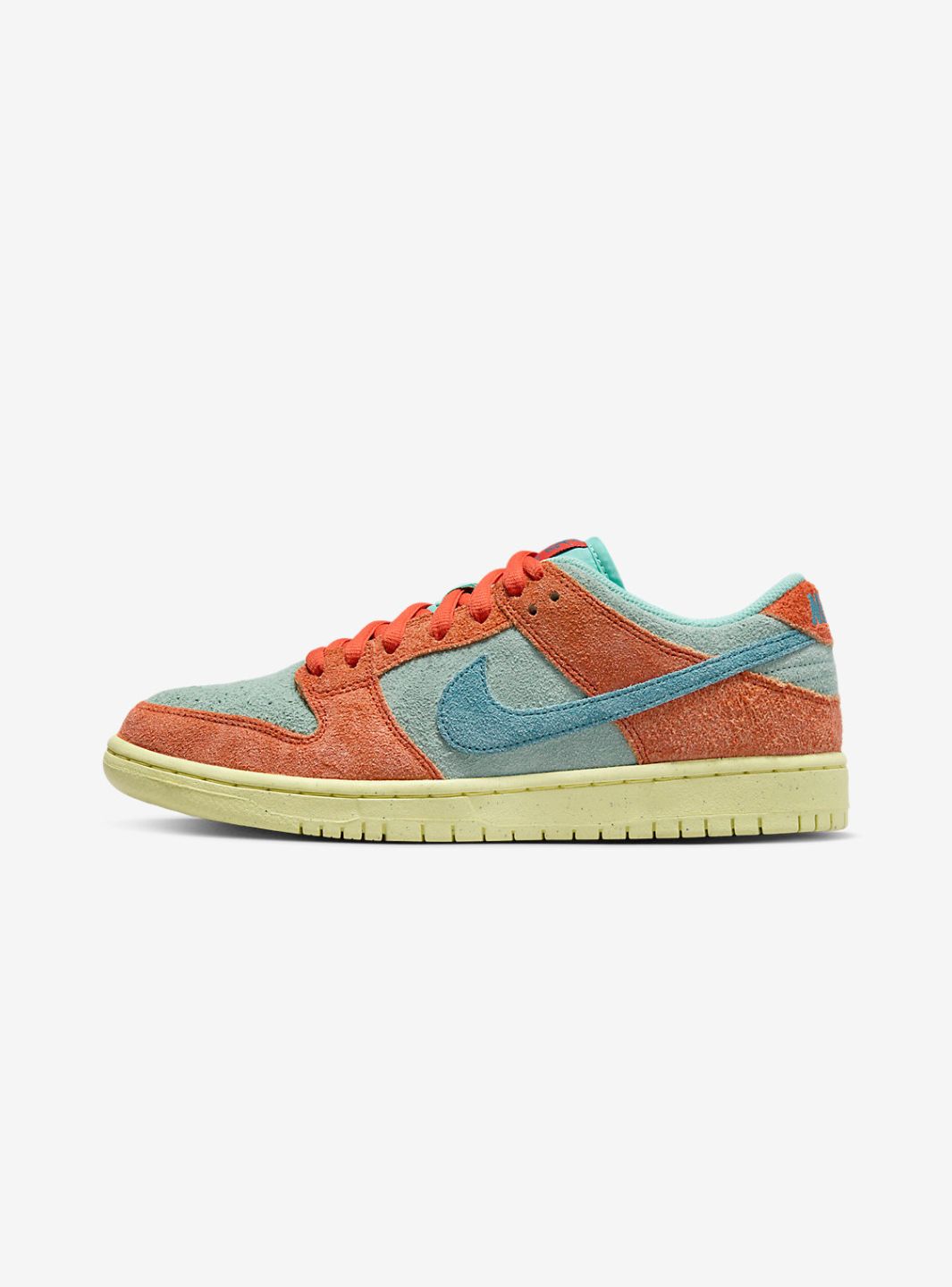 NIKE SB DUNK LOW ORANGE EMERALD RISE - View 1