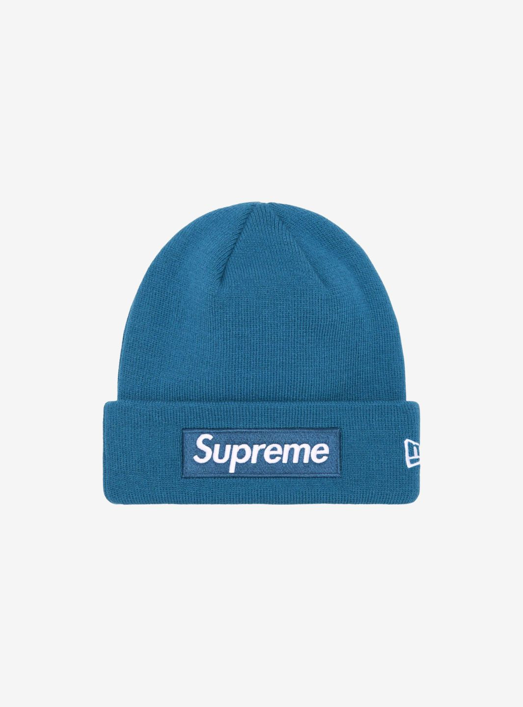 SUPREME NEW ERA BOX LOGO BEANIE BLUE (FW23) - View 1