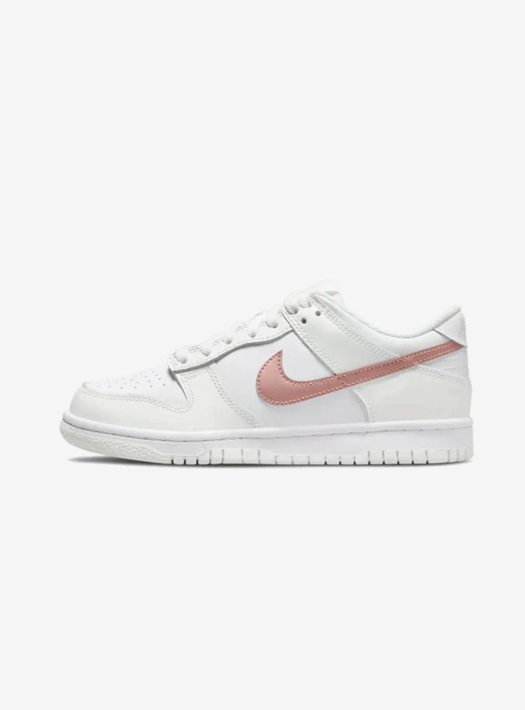 NIKE DUNK LOW WHITE PINK (GS) - View 1