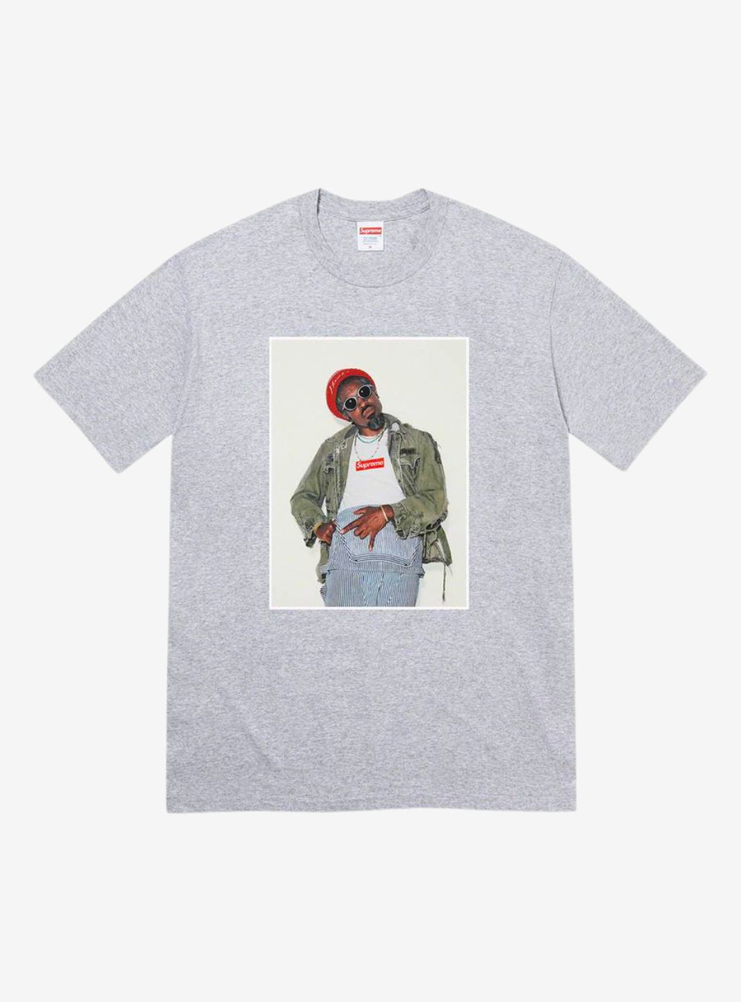 SUPREME ANDRÉ 3000 T-SHIRT HEATHER GREY - View 1