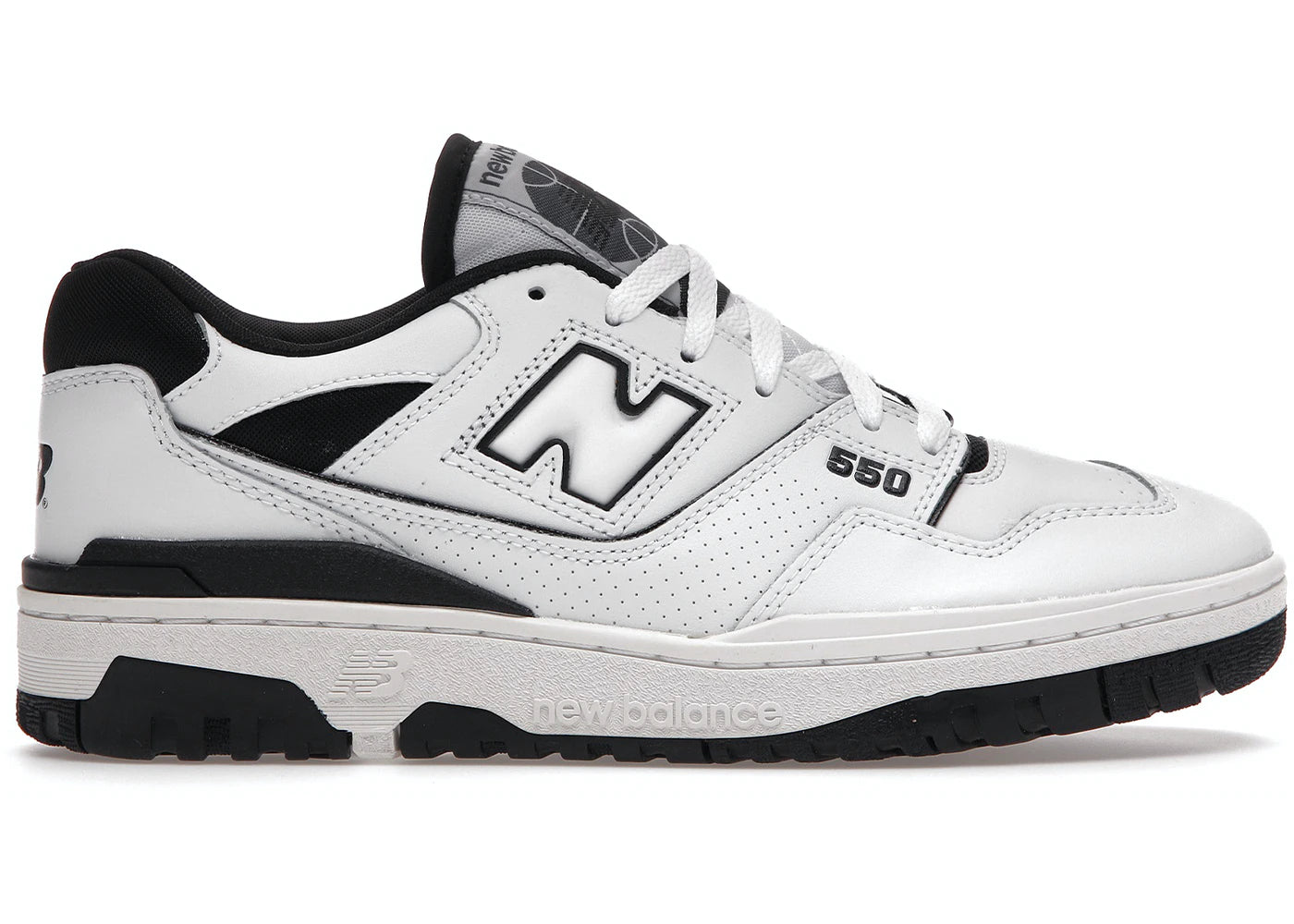 New Balance 550 White Black - View 1