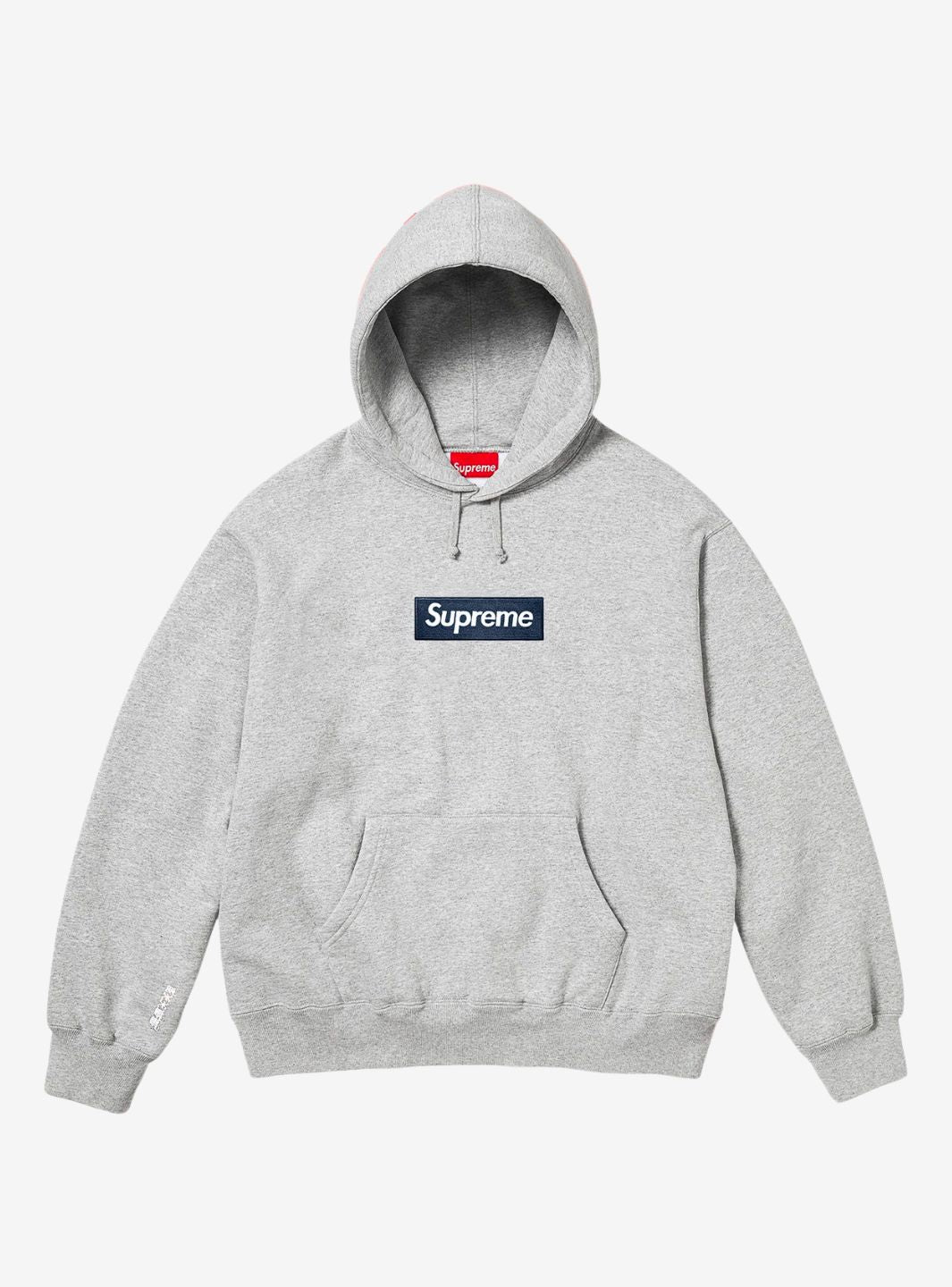 SUPREME BOX LOGO HOODED SWEATSHIRT HEATHER GREY (FW25) - View 1