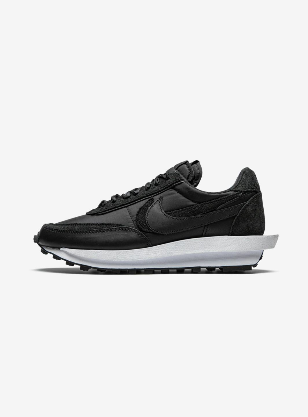 NIKE LD WAFFLE SACAI BLACK NYLON - View 1