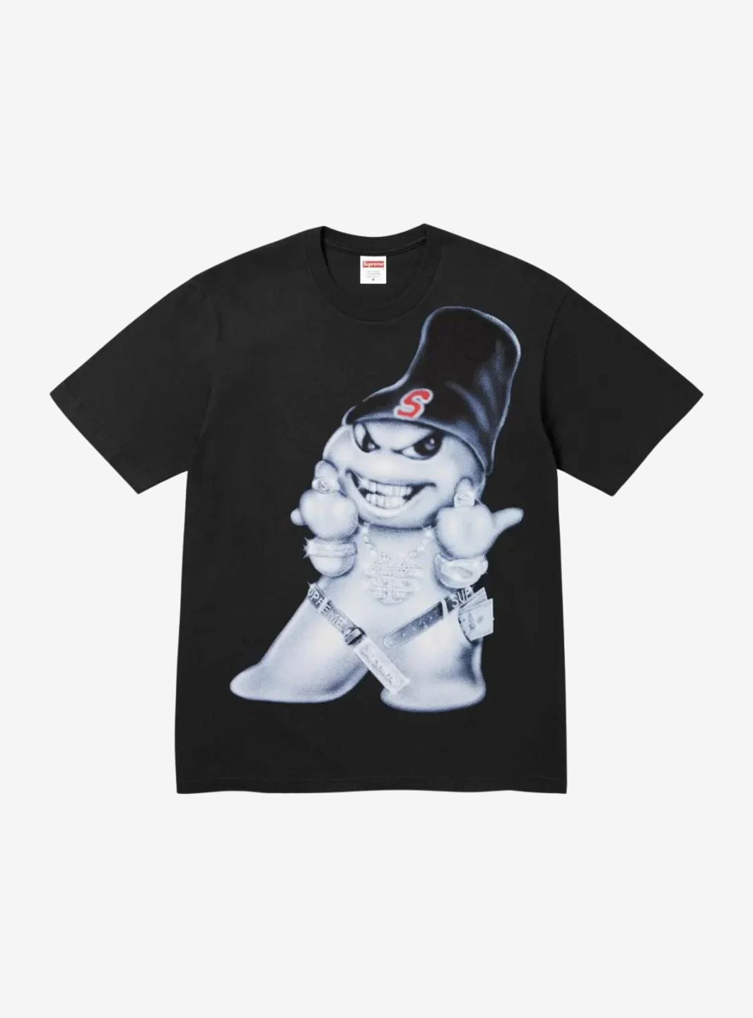 SUPREME SNOWMAN T-SHIRT BLACK - View 1