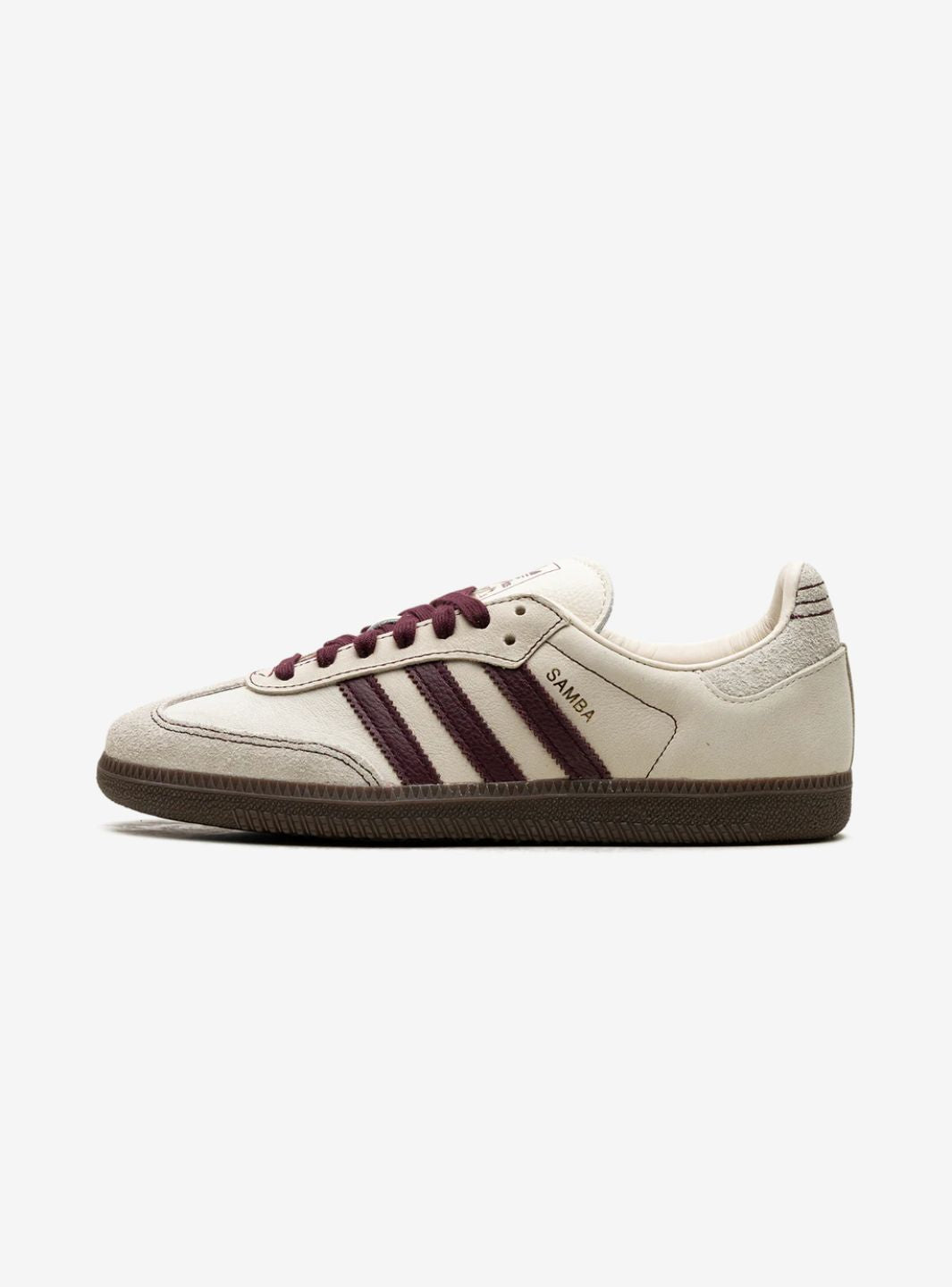ADIDAS SAMBA OG WONDER WHITE MAROON - View 1