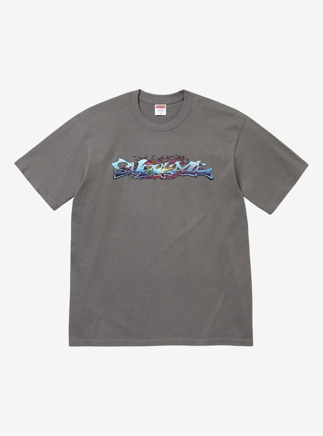 SUPREME TAG T-SHIRT CHARCOAL - View 1