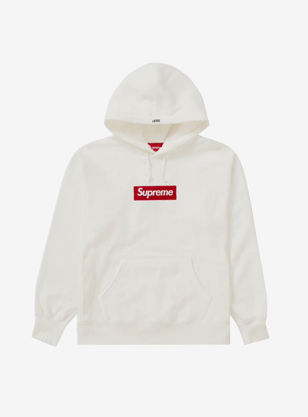SUPREME BOX LOGO HOODED SWEATSHIRT WHITE (FW21) - View 1