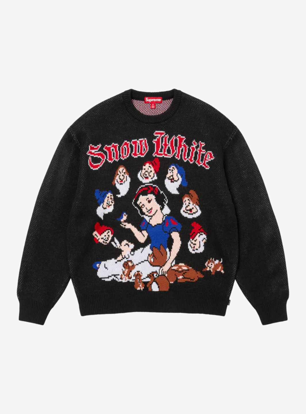 SUPREME SNOW WHITE SWEATER BLACK - View 1