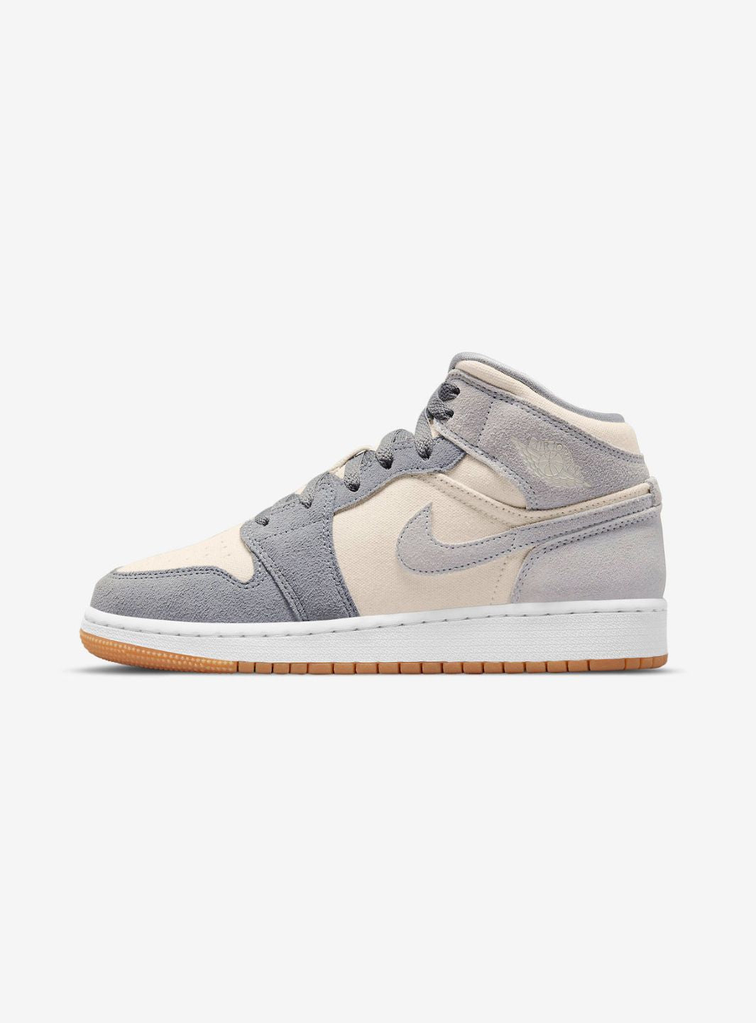 AIR JORDAN 1 MID SE COCONUT MILK PARTICLE GREY - View 1