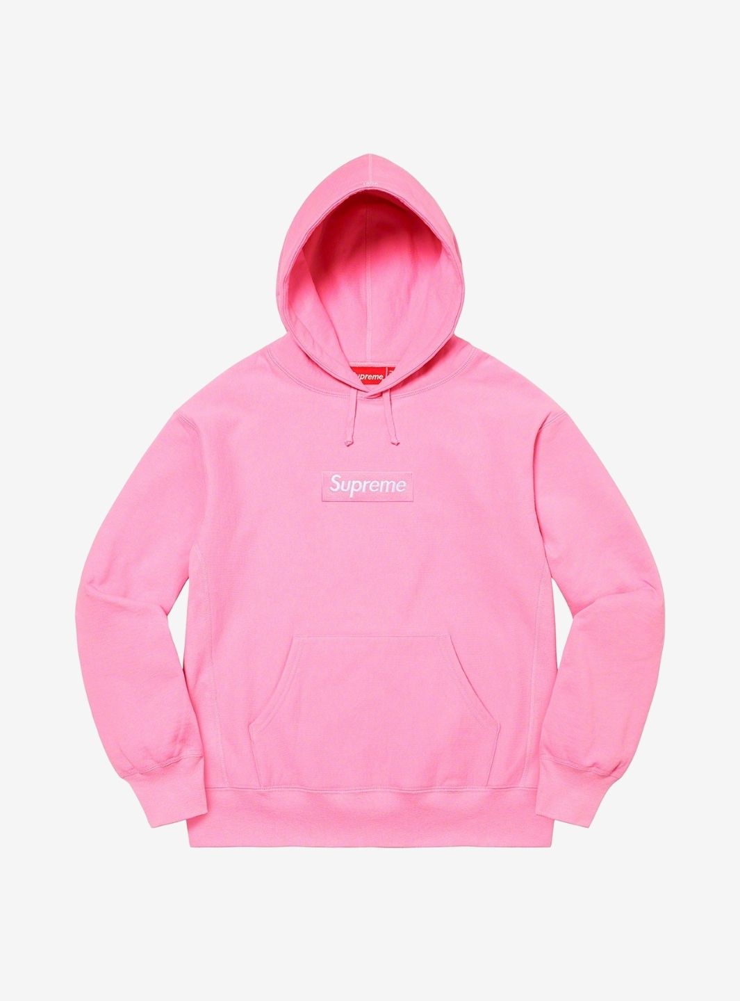 SUPREME BOX LOGO HOODED SWEATSHIRT PINK (FW21) - View 1