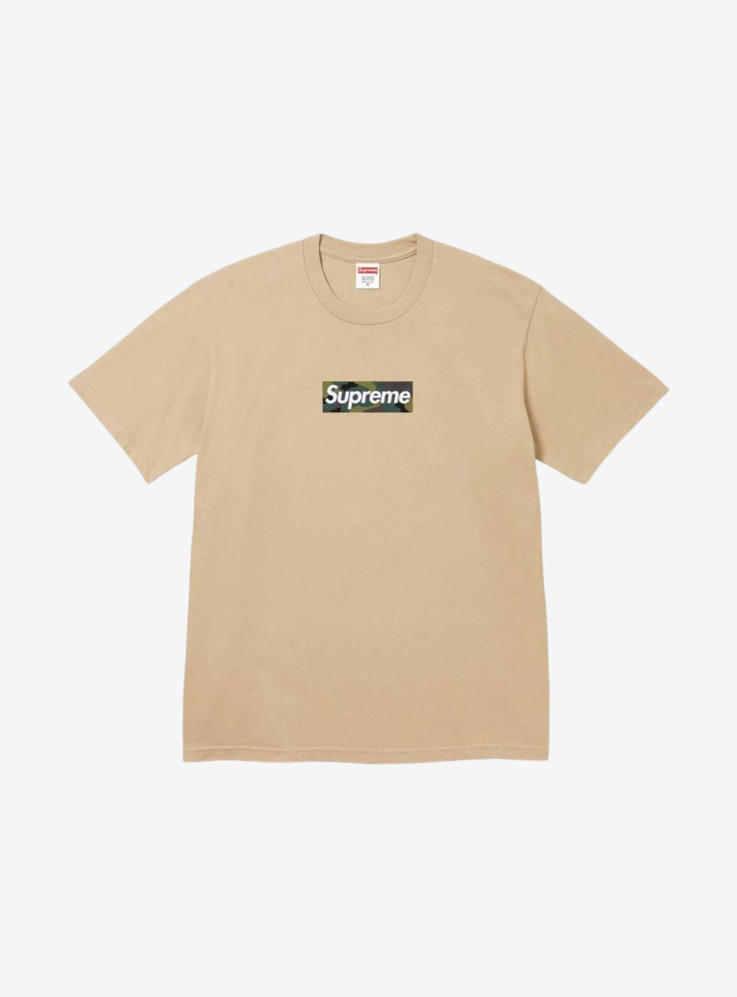 SUPREME BOX LOGO T-SHIRT KHAKI (FW23) - View 1