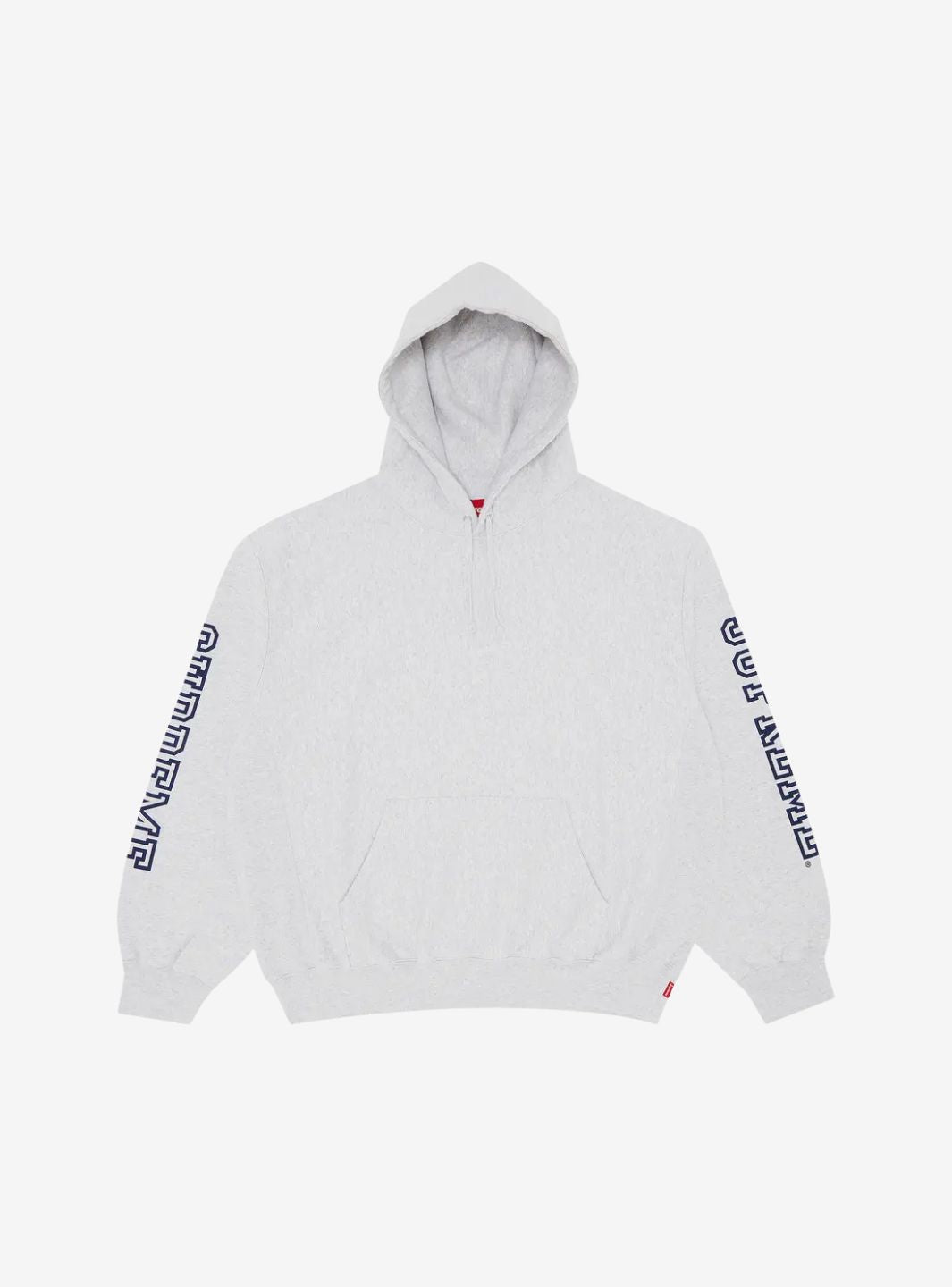 SUPREME COLLEGIATE SLEEVE HOODED SWEATSHIRT ASH GREY - View 1