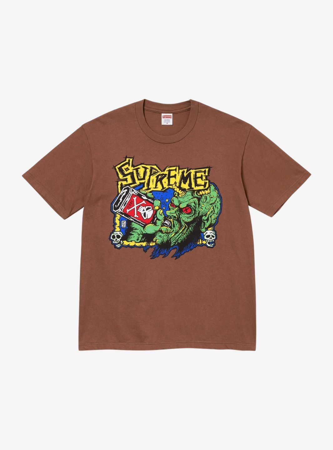 SUPREME FUCKIN BLOWOUT T-SHIRT BROWN - View 1