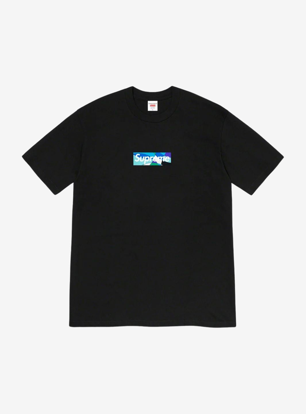 SUPREME EMILIO PUCCI BOX LOGO T-SHIRT BLACK/BLUE - View 1