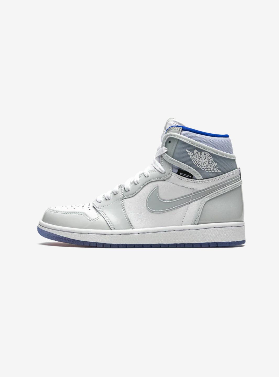 AIR JORDAN 1 RETRO HIGH ZOOM WHITE RACER BLUE - View 1