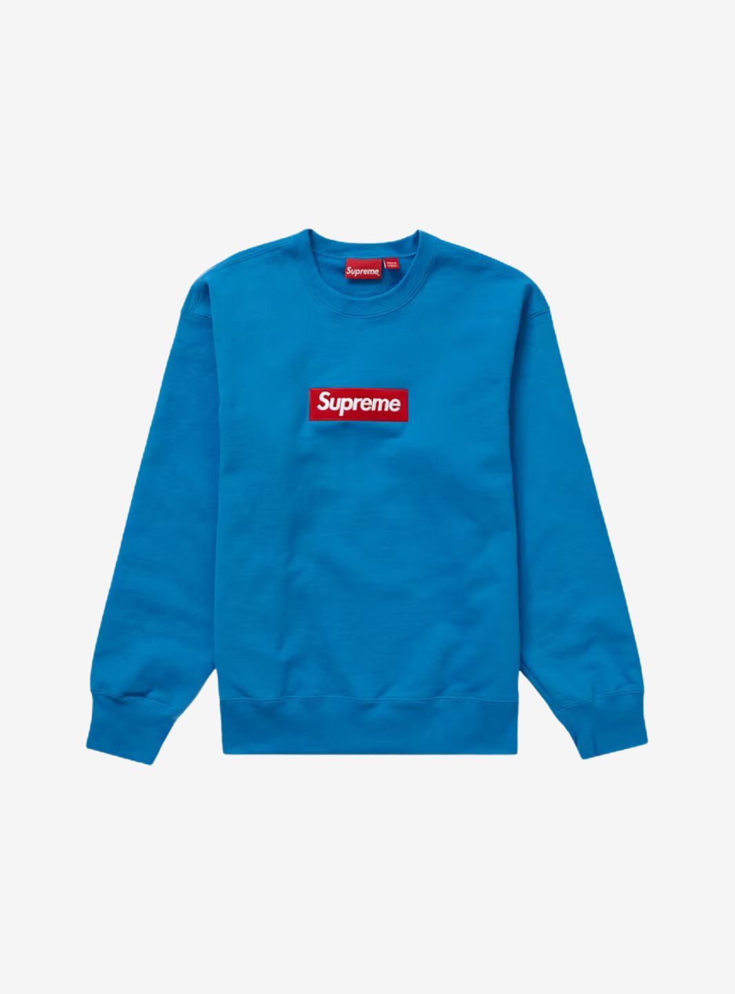 SUPREME BOX LOGO CREWNECK BLUE (FW22) - View 1