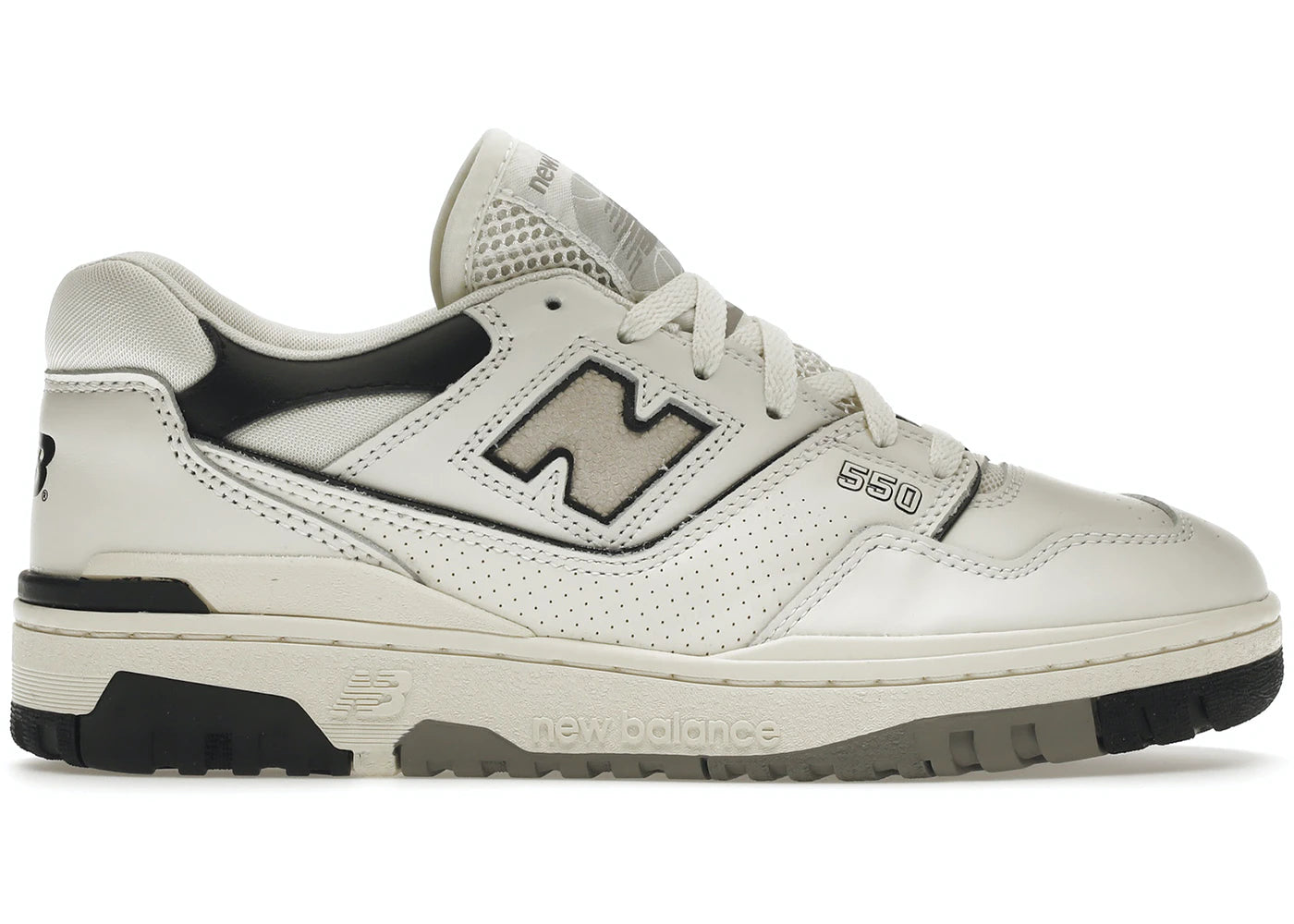 New Balance 550 Cream Black - View 1