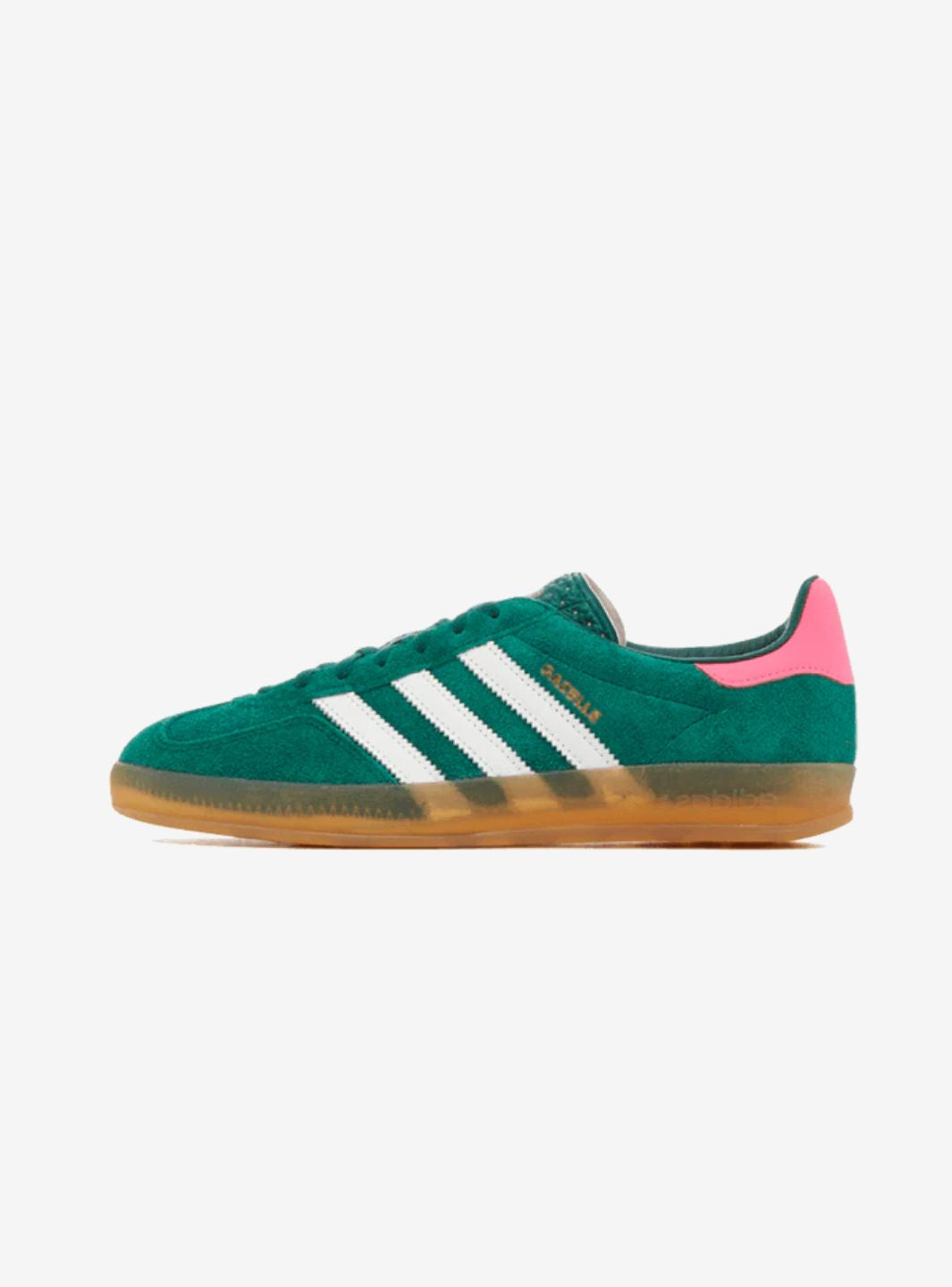 ADIDAS GAZELLE INDOOR COLLEGIATE GREEN LUCID PINK - View 1