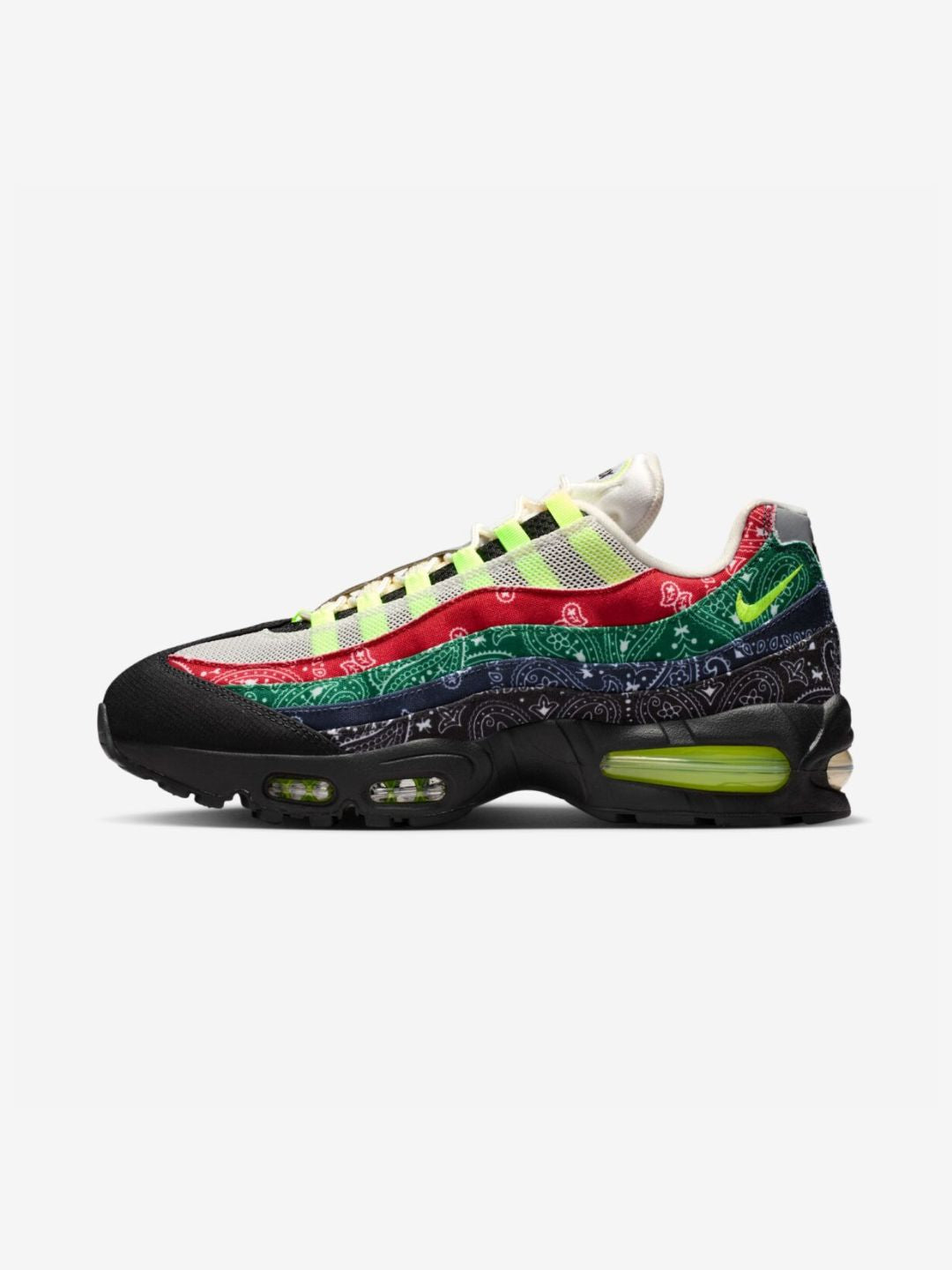 NIKE AIR MAX 95 OG BIG BUBBLE NEON PAISLEY BANDANA - View 1