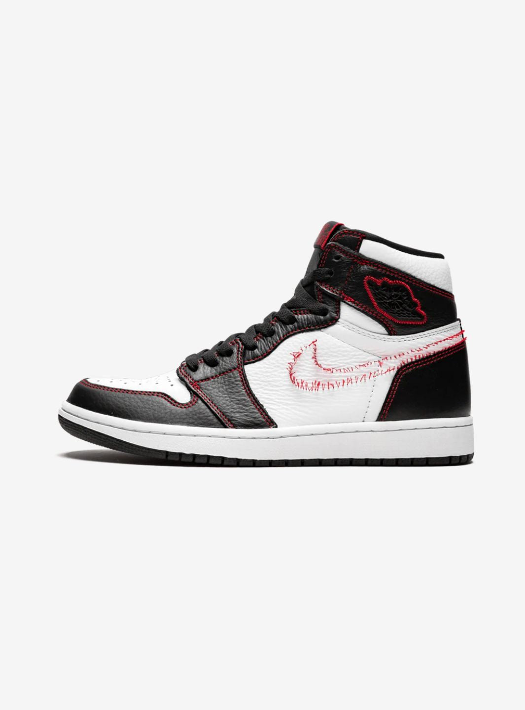 AIR JORDAN 1 RETRO HIGH DEFIANT WHITE BLACK GYM RED - View 1