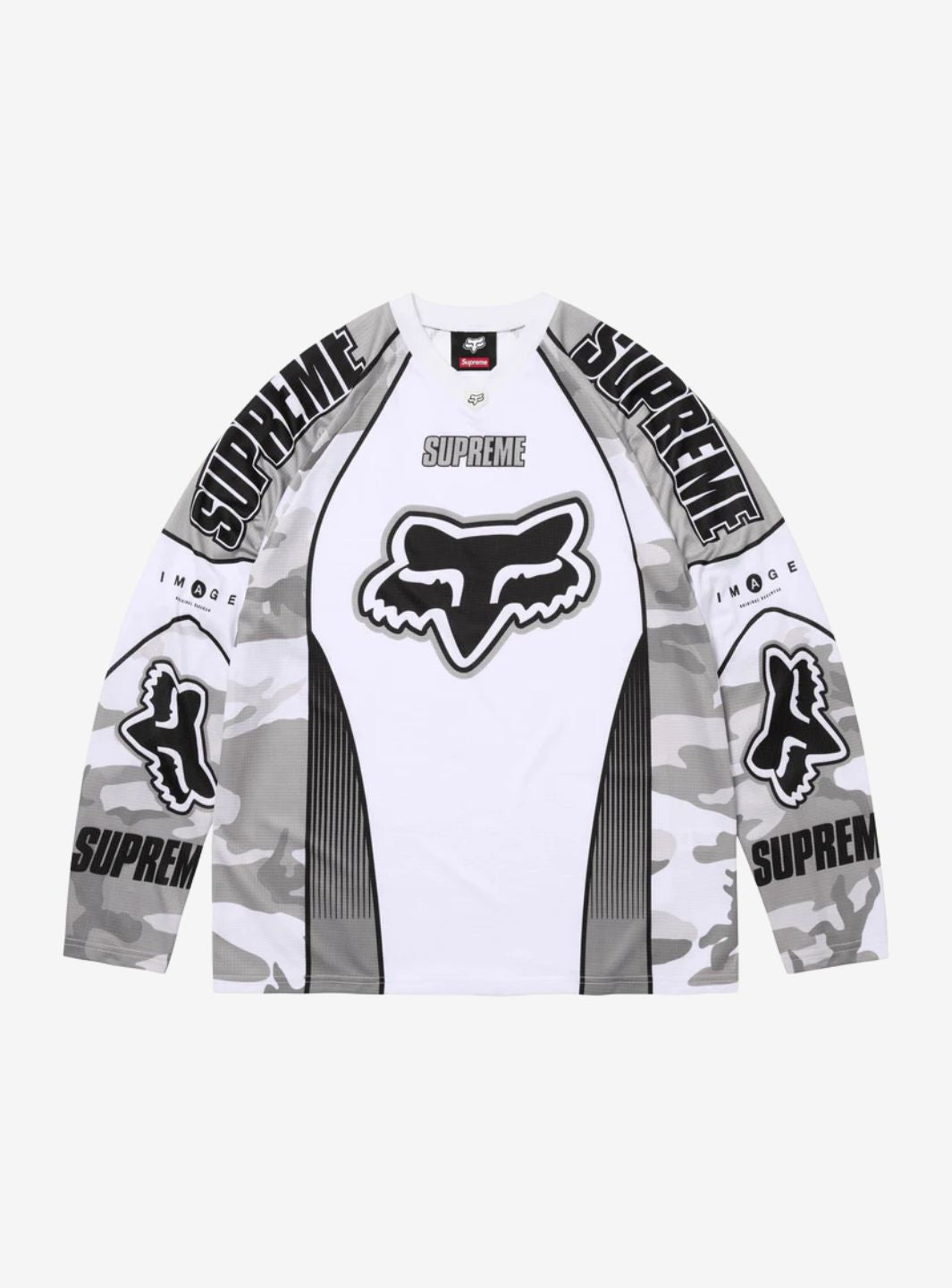 SUPREME FOX RACING DMX JERSEY WHITE - View 1