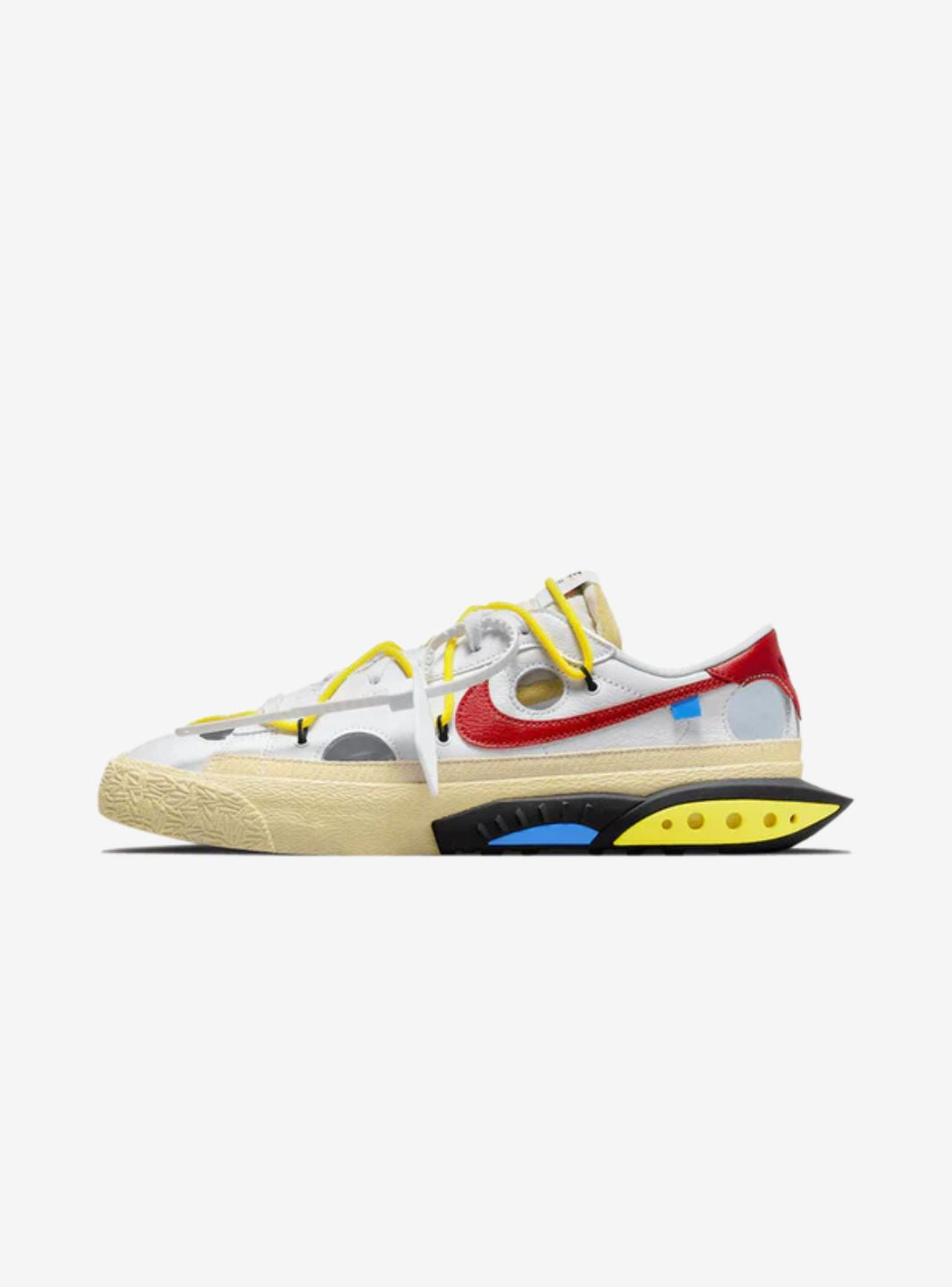 NIKE BLAZER LOW OFF-WHITE UNIVERSITY RED - View 1