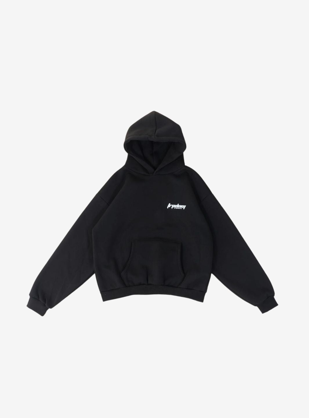 TRAP DENIM HOODIE BLACK - View 1