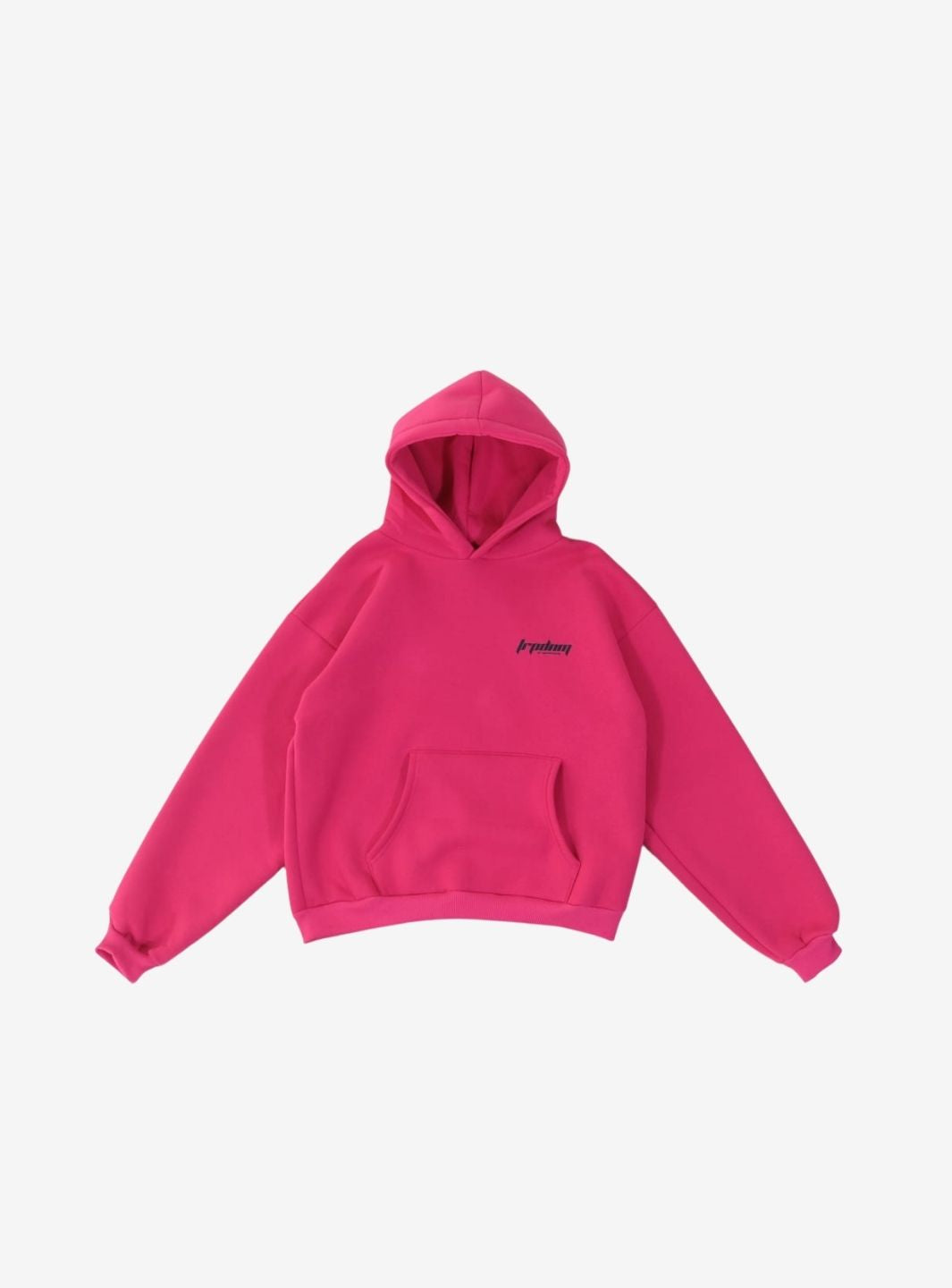 TRAP DENIM HOODIE FUCSIA - View 1