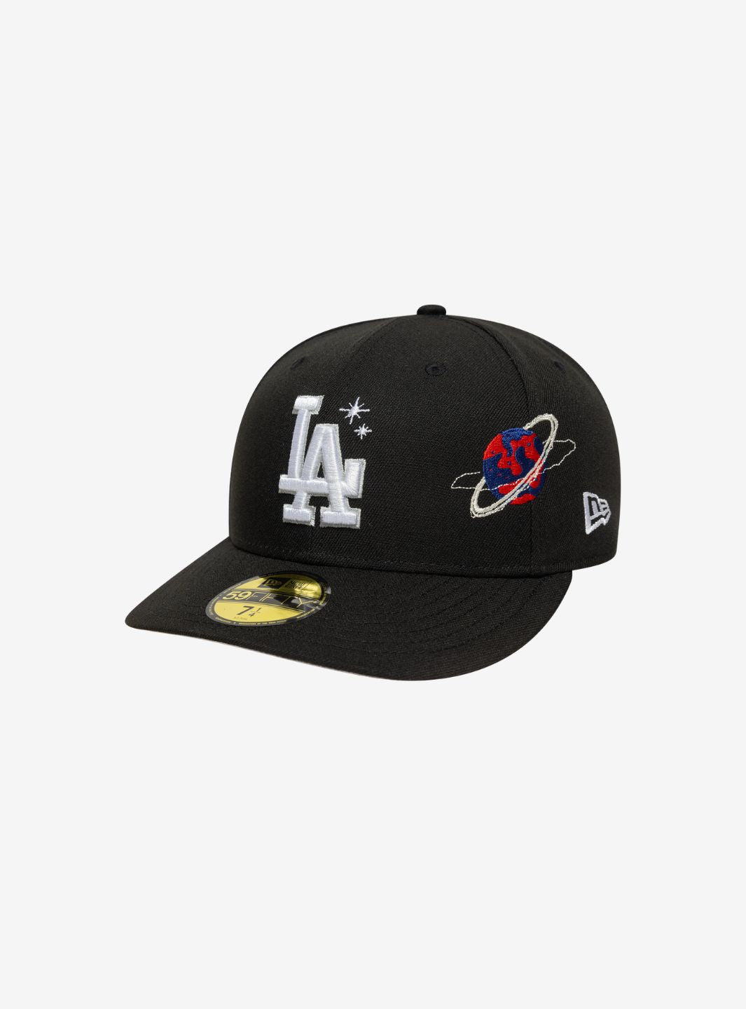 NEW ERA LA DODGERS MLB PLANET ICON BLACK 59FIFTY FITTED CAP - View 1