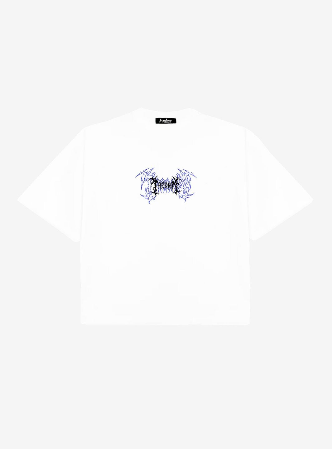 TRAP DENIM GOTIC T-SHIRT WHITE - View 1