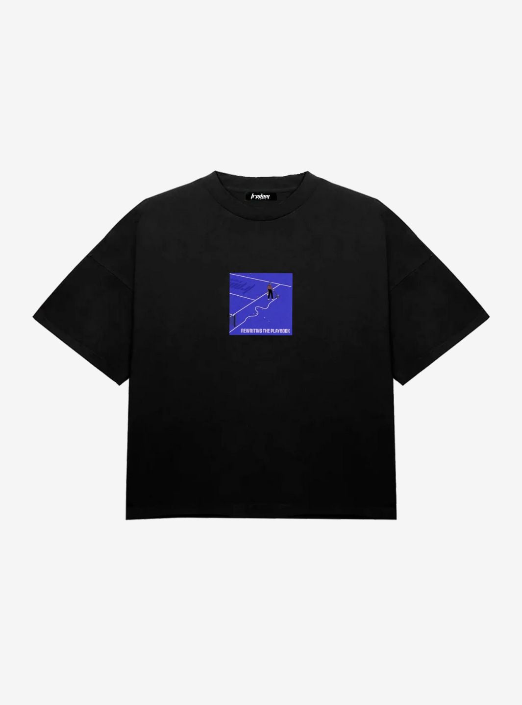 TRAP DENIM REWRITING THE PLAYBOOK T-SHIRT BLACK - View 1